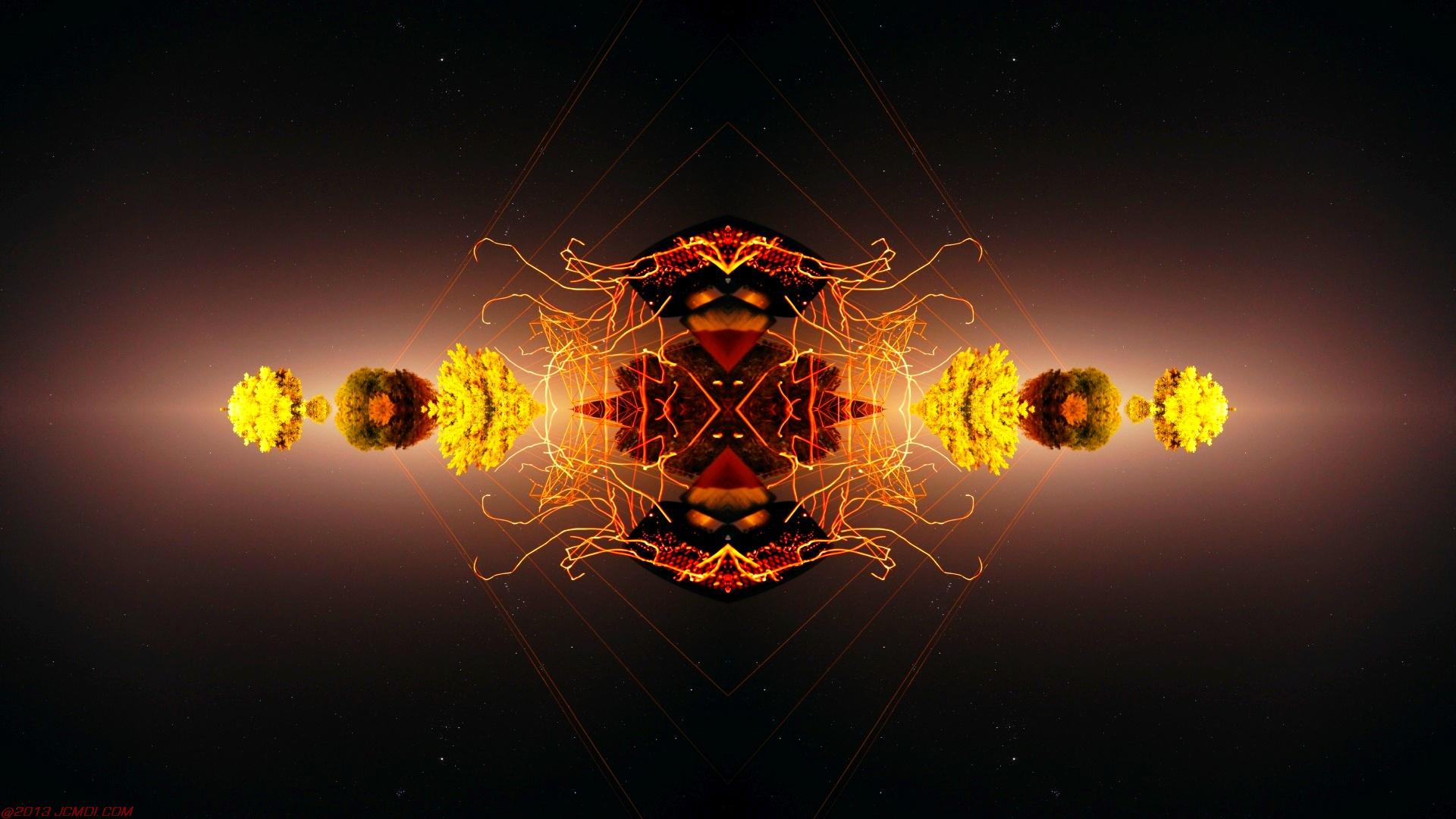 Chimney Sparks Abstract Artwork Timelapse Still Images